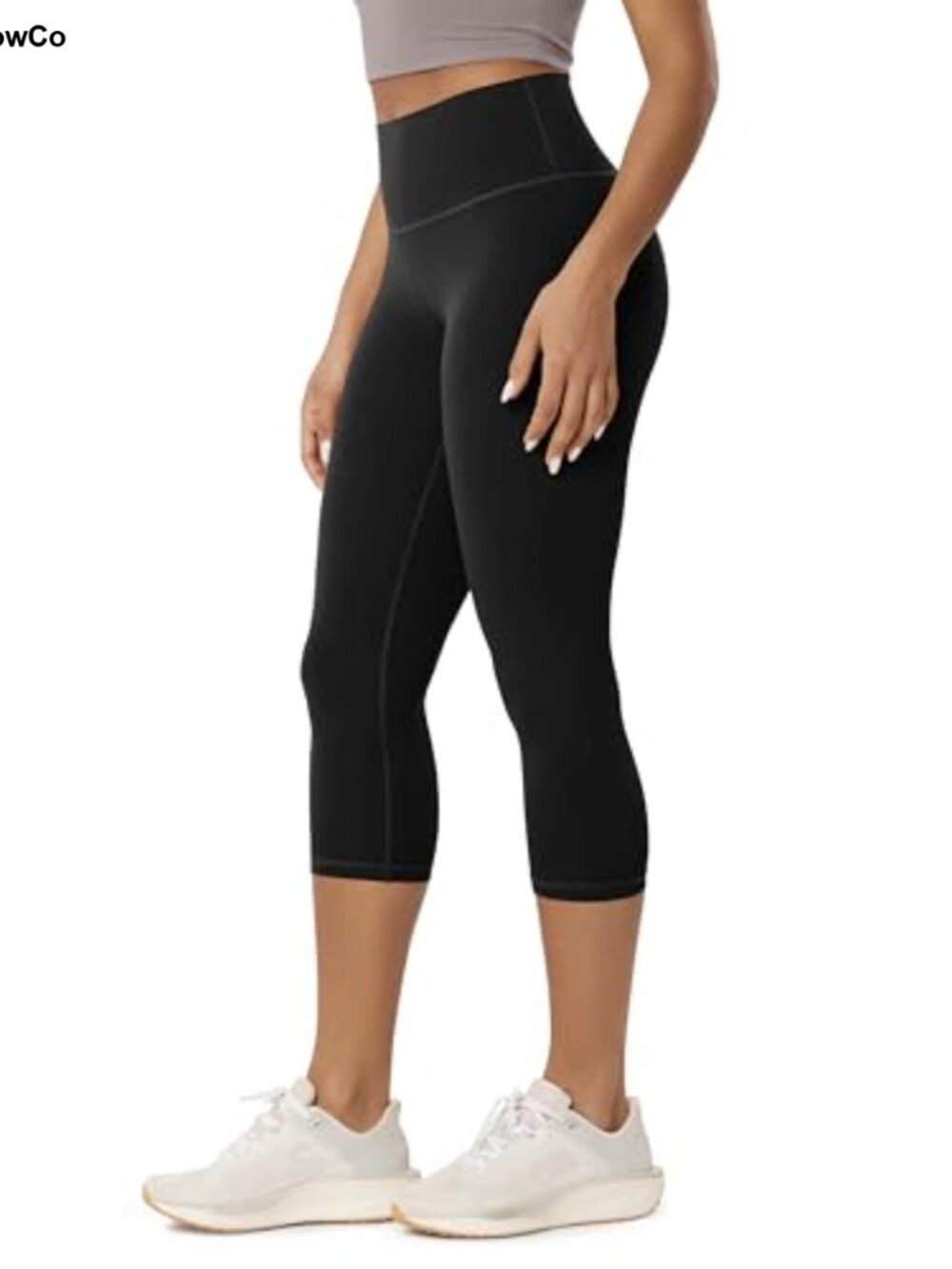 Buttery Soft High Waist Capri Leggings Yoga Lounge 21" Inseam